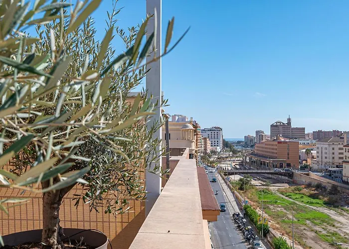 Daire Centro Terraza Rosaleda Málaga